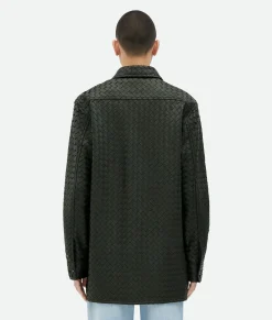 Intrecciato Relaxed Leather Shirt
