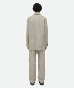 Intrecciato Relaxed Leather Shirt