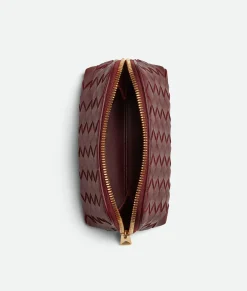 Intrecciato Small Half-Moon Beauty Pouch