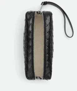 Intrecciato Small Pouch With Wristlet
