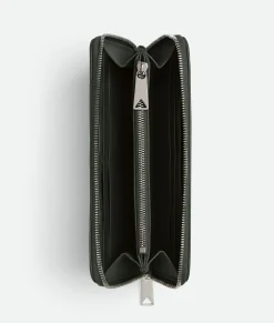 Intrecciato Zip Around Wallet