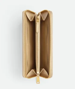 Intrecciato Zip Around Wallet