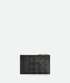 Intrecciato Zipped Card Case