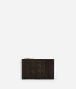 Intrecciato Zippered Card Case