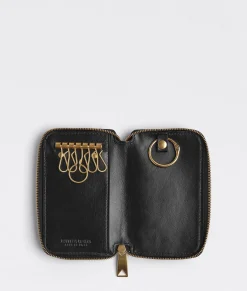 Intrecciato Zippered Key Case