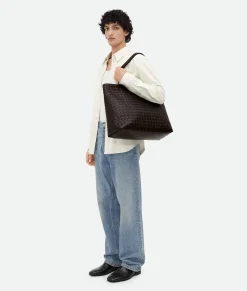 Large Intrecciato Zipped Tote