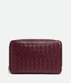 Large Intrecciato Zippered Pouch