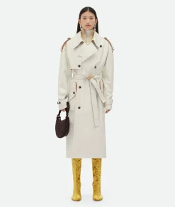 Leather And Cotton Trench