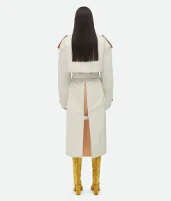 Leather And Cotton Trench