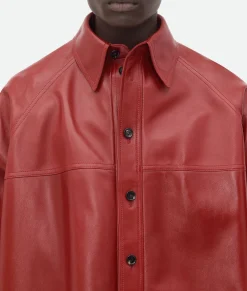 Leather Oversized Blouson