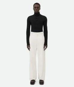 Leather Wide Leg Trousers