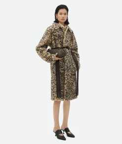 Leopard Print Shearling Coat