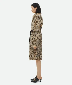 Leopard Print Shearling Coat