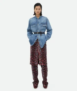 Leopard Print Shearling Trousers