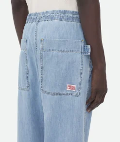 Light Bleached Elasticated Denim