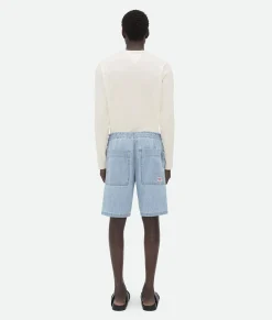 Light Bleached Elasticated Denim