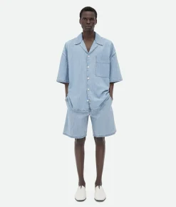 Light Bleached Elasticated Denim