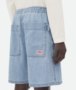 Light Bleached Elasticated Denim