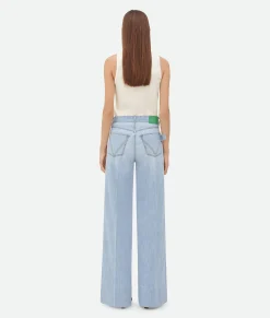 Light Bleached Wide Leg Denim