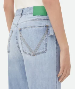 Light Bleached Wide Leg Denim