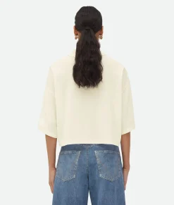 Light Cotton Piquet Cropped Polo