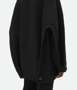 Light Cotton Tweed Cocoon Coat