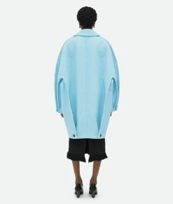 Light Cotton Tweed Cocoon Coat