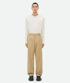 Light Cotton Twill Cargo Trousers