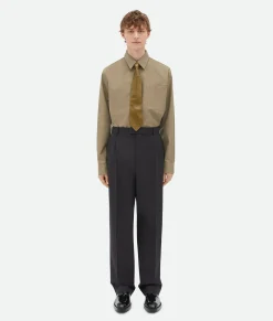 Light Tailored Wool Trousers