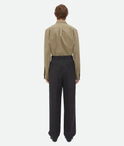 Light Tailored Wool Trousers