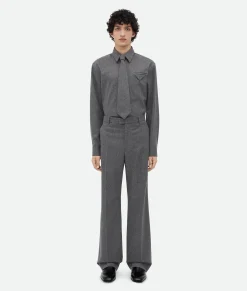 Light Wool Flannel Trousers