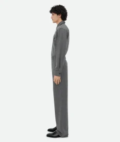 Light Wool Flannel Trousers