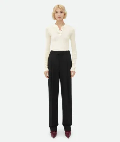 Light Wool Wide Leg Pants