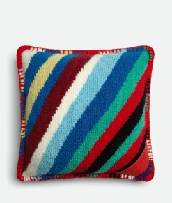 Loopy Stripe Knit Cushion