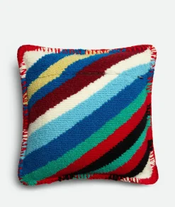 Loopy Stripe Knit Cushion