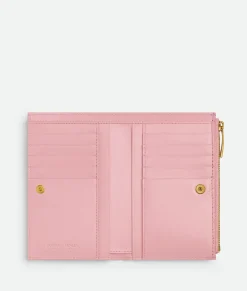 Medium Intrecciato Bi-Fold Zip Wallet