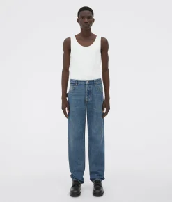 Medium Washed Straight Denim