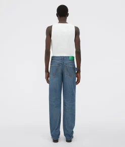 Medium Washed Straight Denim