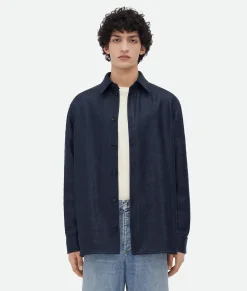 Mini Intrecciato Leather Shirt