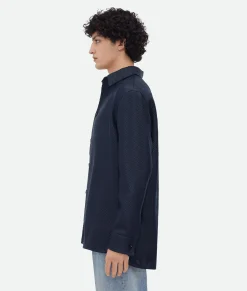 Mini Intrecciato Leather Shirt