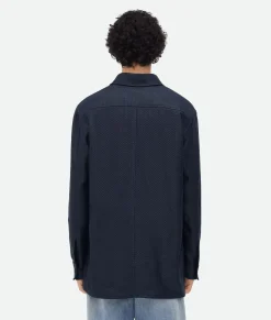 Mini Intrecciato Leather Shirt