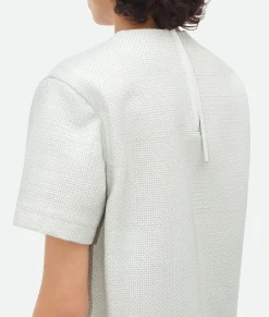 Mini Intrecciato Leather T-Shirt