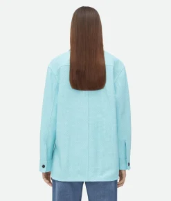 Mini Intrecciato Leather Shirt