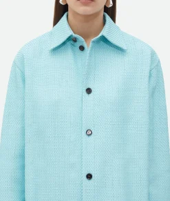 Mini Intrecciato Leather Shirt