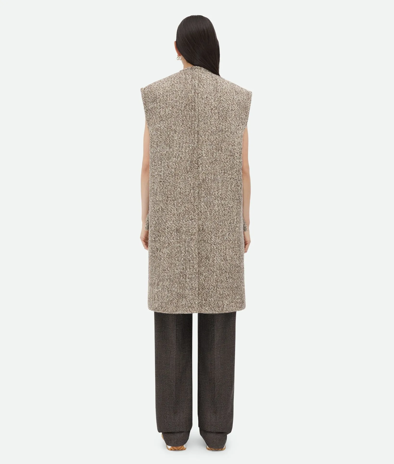 Multicolor Wool Felt Gilet Coat