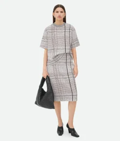 Notebook Cotton Viscose Jacquard Skirt