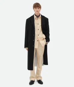 Notebook Wool Twill Flared Trousers