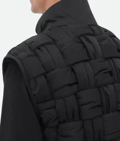 Padded Nylon Intreccio Gilet
