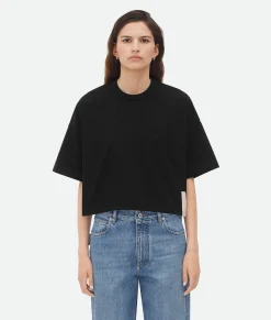 Pima Cotton Jersey Crop T-Shirt