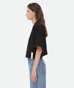 Pima Cotton Jersey Crop T-Shirt